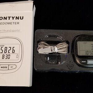 Kontynu Pedometer: Love Life and Sports! - New in Box with Fastener Attached
